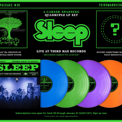 ​Introducing Vault Package #39 - SLEEP LIVE AT THIRD MAN RECORDS