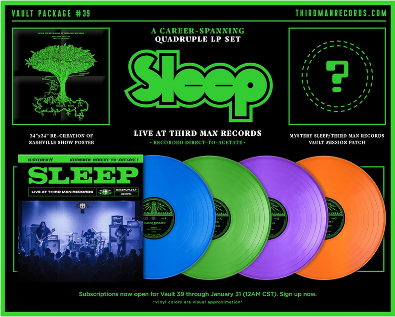 ​Introducing Vault Package #39 - SLEEP LIVE AT THIRD MAN RECORDS