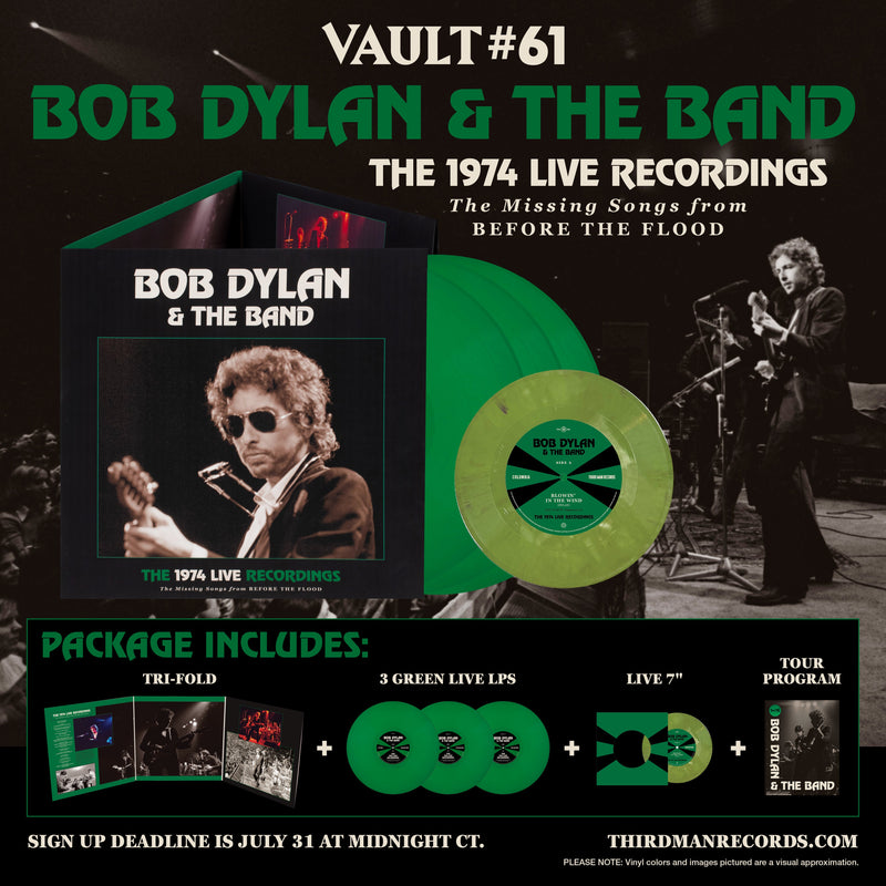 INTRODUCING VAULT PACKAGE #61: BOB DYLAN’S THE 1974 LIVE RECORDINGS: THE MISSING SONGS FROM BEFORE THE FLOOD