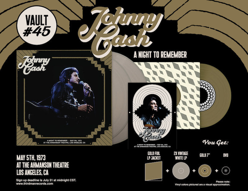 INTRODUCING VAULT PACKAGE #45: JOHNNY CASH - A NIGHT TO REMEMBER