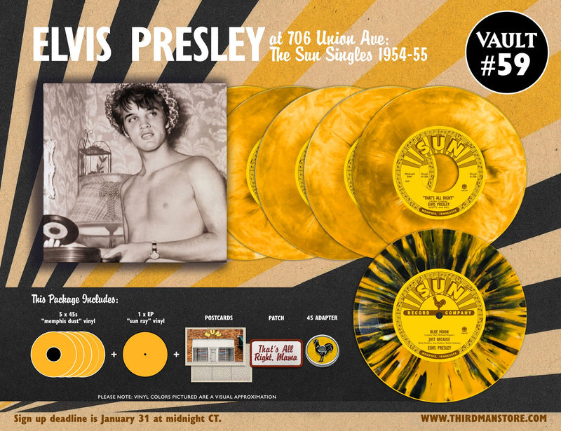 INTRODUCING VAULT PACKAGE #59: ELVIS PRESLEY AT 706 UNION AVE: THE SUN SINGLES 1954-55