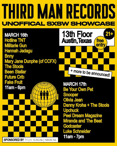 THIRD MAN RECORDS ANNOUNCES TWO-DAY BLOWOUT DURING SXSW 2023