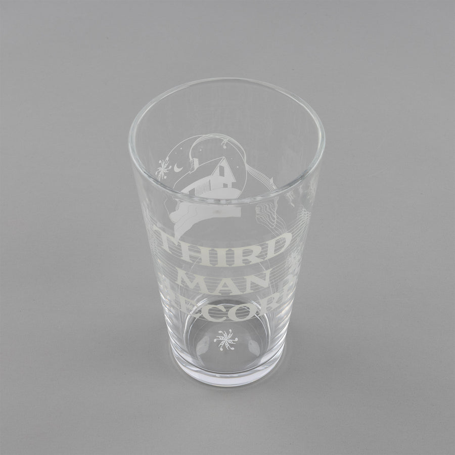 On a Comfy Holiday Pint Glass