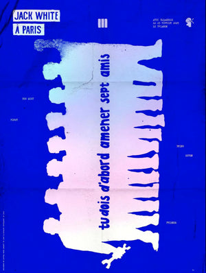 Limited Edition, Hologram Foil, Jack White Le Trianon 2025 France Pop Up Poster
