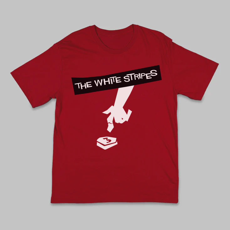 The White Stripes Hardest Button to Button T-Shirt