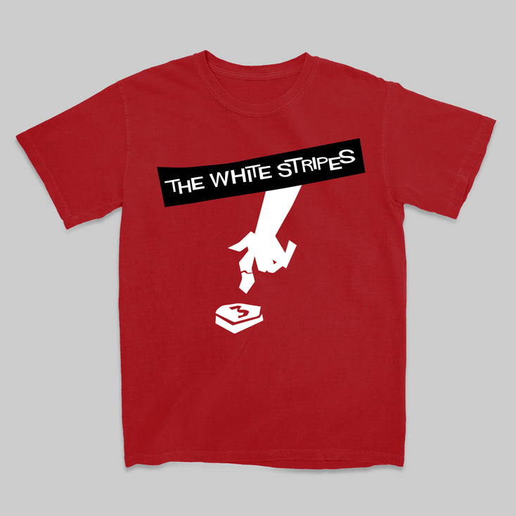 The White Stripes Hardest Button to Button T-Shirt