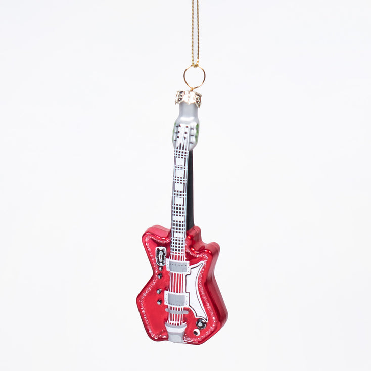 Blown Glass Airline Guitar Ornament